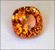 GARNET, MALAIA/MALAYA, BRIGHT REDDISH-ORANGE (Africa) � 1.66 ct. SQUARE CUSHION